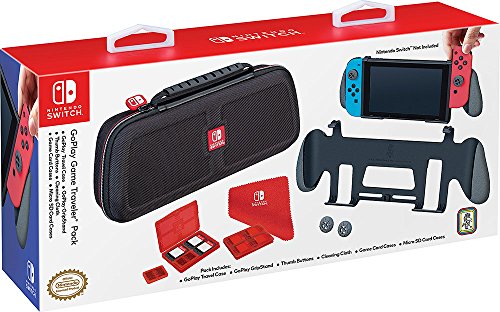 Product Cover Nintendo Switch GoPlay Game Traveler Accessory Pack, Comes with Case, Grip Stand, Cleansing Cloth and Multi-game cases