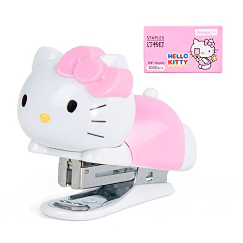 Product Cover Hello Kitty Lovable Mini Stapler Value Pack, Includes Stapler, 2000 Staples and Staple Remover