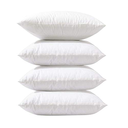 Product Cover Phantoscope 4 Packs Throw Pillow Inserts Hypoallergenic Square Form Sham Stuffer 18 x 18 inches