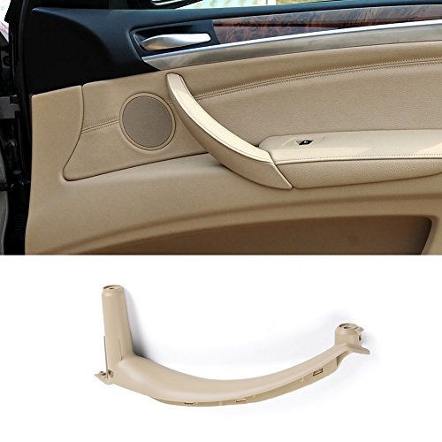 Product Cover Jaronx for BMW X5 X6 Door Pull Handle, Inner Door Trim Grab Cover Passenger Side Right Front/Right Rear Door Armrest Bracket (Fits:BMW X5 2008-2013 and BMW X6 2008-2014) (Leather Cover NOT Inculded)