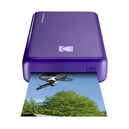 Product Cover Kodak Mini 2 HD Wireless Portable Mobile Instant Photo Printer, Print Social Media Photos, Premium Quality Full Color Prints - Compatible w/iOS & Android Devices (Purple)