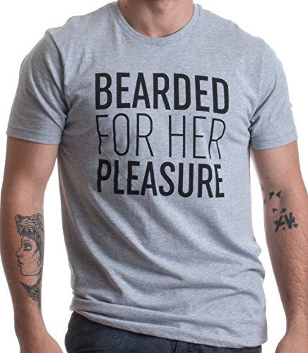 Product Cover Bearded for Her Pleasure | Funny Beard, Men's Facial Hair Humor Unisex T-Shirt