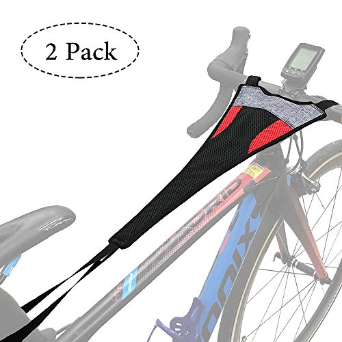 Product Cover Thinvik [2-Pack] Bike Frame Sweat Guard Sweat Absorbs Prevent Bicycle from Corrosion for Bicycle Trainer Indoor Cycling Training