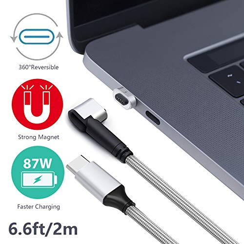 Product Cover USB C Magnetic Charger Charging Cable USB-C to MagSafe Magnetic Adapter for MacBook Pro, MacBook Air, iPad Pro and Other USB-C Laptops and Smartphones - Support Up to 4.3A 87W