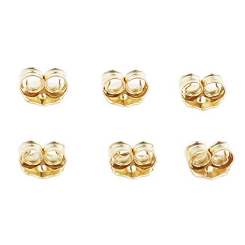 Product Cover Orgrimmar 14K Gold Earring Backs Yellow Ear Locking for Stud Ear Rings (3 Pairs)