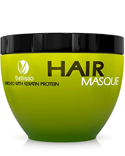 Product Cover Bellisso Moroccan Argan Oil Hair Mask Deep Conditioner Sulfate Free for Dry or Damaged Hair with Organic Jojoba Kernel Oil Aloe Vera Collagen and Keratin
