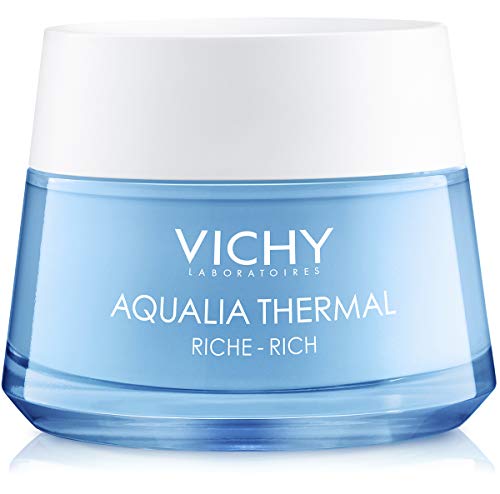Product Cover Vichy Aqualia Thermal Rich Face Cream Moisturizer for Dry Skin with 97% Natural Origin Hyaluronic Acid, Dermatologists Recommend to Hydrate & Moisturize, Mineral Oil & Paraben-Free, 1.69 Fl .Oz.
