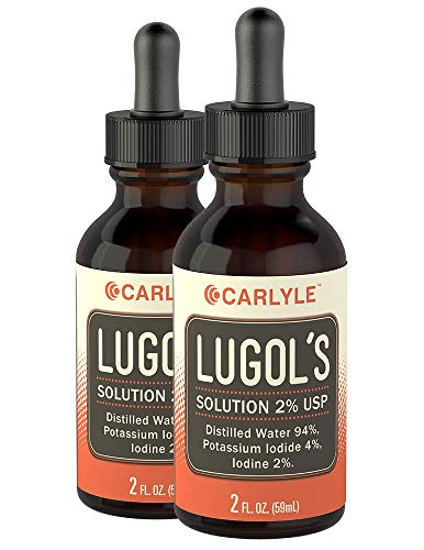 Product Cover Carlyle Lugols Iodine 2 Percent 2 fl oz Twin Pack | Potassium Iodide and Iodine Solution 2% Liquid Drops