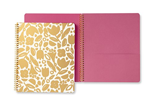 Product Cover Kate Spade New York Large Spiral Notebook (Golden Floral)