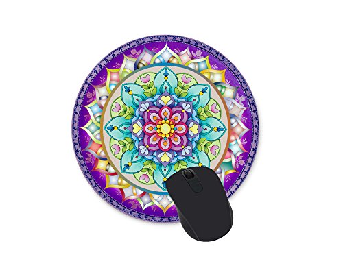 Product Cover Mandala Round Mouse Pad Custom Design Gaming Mouse Pad