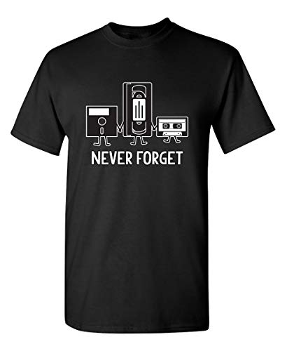 Product Cover Never Forget Adult Humor Mens Graphic Novelty Sarcastic Funny T Shirt