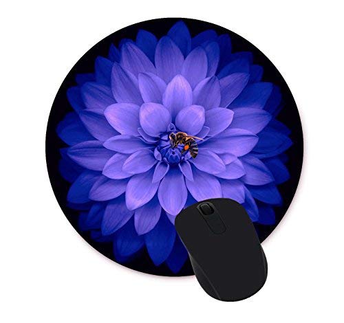 Product Cover Byron Fanny Watercolor Flower Round Mouse Pad Custom Design Game