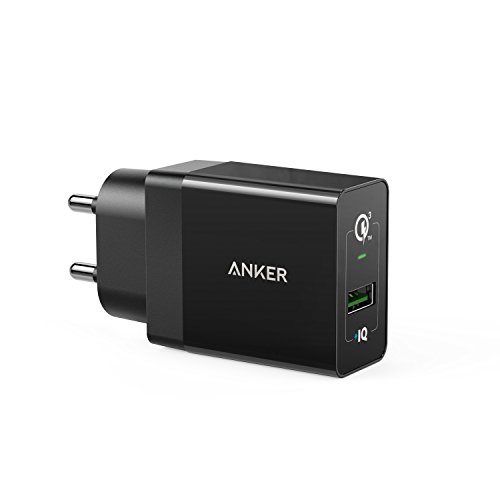 Product Cover Anker PowerPort+ Quick Charge 3.0 [MI-Certified] USB Wall Charger for Galaxy S7/S6/Edge/Plus, Note 5/4, LG G4, HTC One A9/M9, Nexus 6, iPhone, iPad and More with 18 Months Warranty (Black)