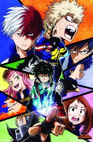 Product Cover Trends International My Hero Academia-Faces Wall Poster, 22.375