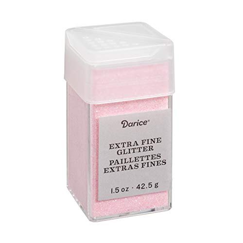 Product Cover Blush Pink Extra Fine Glitter 1.5 Ounces Canister w/Pour or Shake Lid