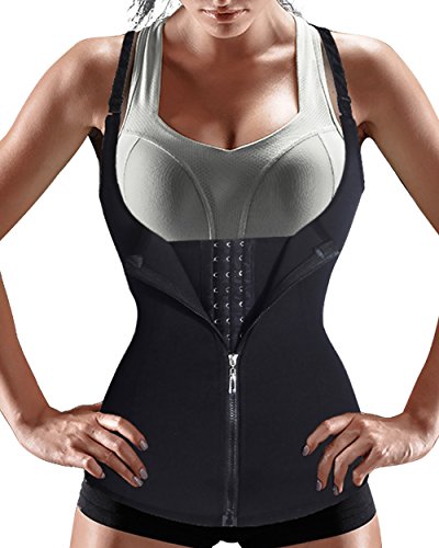 Product Cover Nebility Women Waist Trainer Corset Zipper Vest Body Shaper Cincher Tank Top with Adjustable Straps