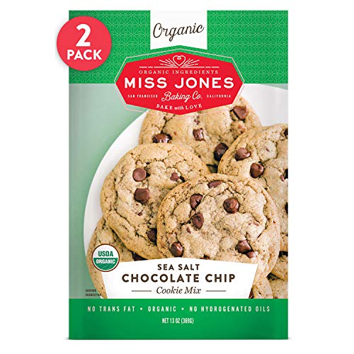 Product Cover Miss Jones Baking Organic Cookie Mix, Sea Salt Chocolate Chip (Pack of 2)