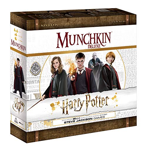 Product Cover Munchkin Deluxe Harry Potter Board Game | Officially Licensed Harry Potter Gift | Collectible Steve Jackson's Munchkin Game