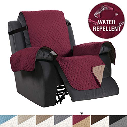 Product Cover Recliner Cover Reversible Sofa Slipcover Furniture Protector Water Resistant 2 Inch Wide Elastic Straps Recliner Chair Cover Pets Kids Fit Sitting Width Up to 22