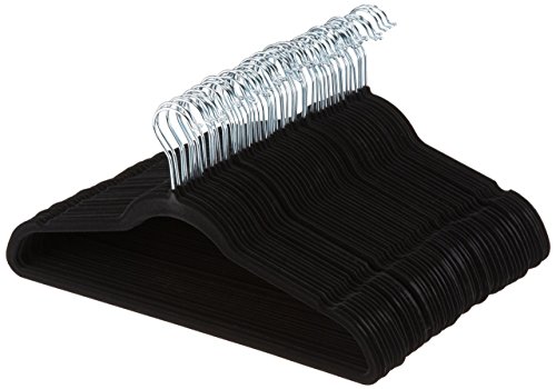 Product Cover AmazonBasics Velvet Suit Hangers - 50-Pack, Black (Renewed)
