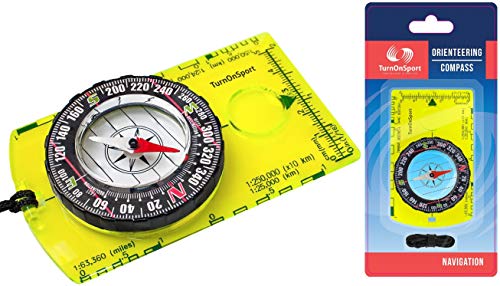 Product Cover Orienteering Compass - Hiking Backpacking Compass - Advanced Scout Compass for Camping and Navigation - Boy Scout Compass for Kids - Professional Field Compass for Map Reading - Best Survival Gifts