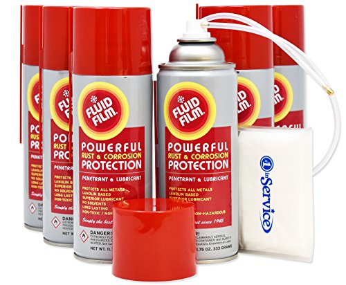 Product Cover Fluid Film 11.75 oz. Spray 6-Pak, Spray can Extension Wand, Bonus Number 1 in Service Wallet Size Tissue Pack
