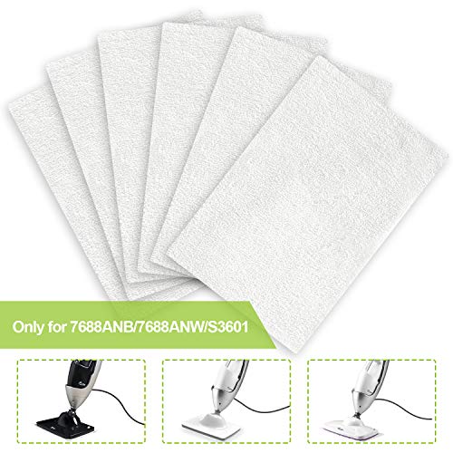 Product Cover LIGHT 'N' EASY Steam Mop Pads 6 Sets Microfiber Cleaning Pads for 7688ANB/7688ANW/S3601