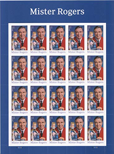 Product Cover USPS Mister Mr. Rogers one Sheet of 20 Forever USPS Postage Stamp Celebration Children Party