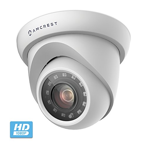 Product Cover Amcrest UltraHD 2MP Indoor/Outdoor Camera Dome Analog Security Camera IP67 Weatherproof 98ft IR Night Vision, Quadbrid (HD-CVI/TVI/AHD/Analog), 103° Wide Angle, Home Security, White (AMC2MDM28P-W)