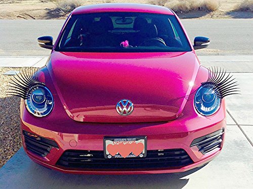 Product Cover Carlashes for Beetle (2012-present) - VW Car Headlight Eyelashes Black