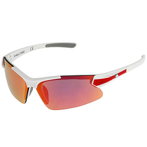 Product Cover Rawlings Youth Baseball Sunglasses - Stylish Kids Baseball Sunglasses for Boys - Lightweight Sports Youth Sun Glasses for Running, Softball, Rowing, & Cycling - Plastic Frame & Polycarbonate Lens