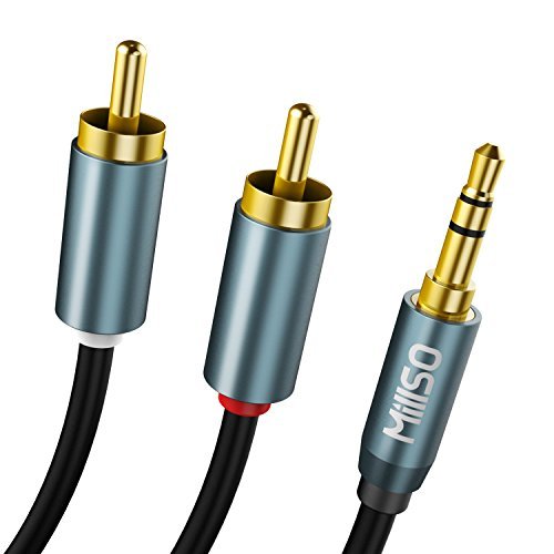 Product Cover MillSO RCA Cable 3.5mm to 2 RCA Male to Male Audio Auxiliary Stereo Y Adapter Cable 100CM/3.3ft