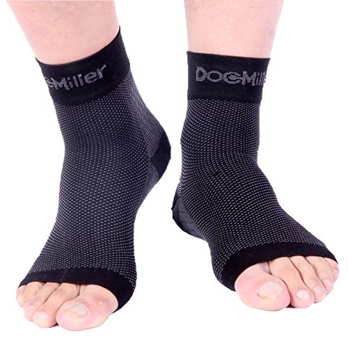 Product Cover Doc Miller Plantar Fasciitis Compression Ankle Sleeve Anklet Socks for Aching Foot Heel Pain Relief Spurs Achilles Tendonitis Arch Support Eases Swelling Nerve Damage Medical Grade