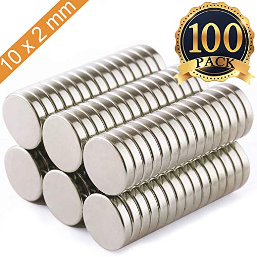 Product Cover FINDMAG 100Pieces 10X2mm Premium Brushed Nickel Pawn Style Magnetic Push Pins,Fridge Magnets, Office Magnets, Dry Erase Board Magnetic pins, Whiteboard Magnets,Refrigerator Magnets