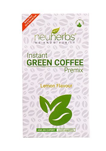 Product Cover Neuherbs® Instant Green Coffee Premix with Lemon Flavour for Weight Management (20+5 Sachet), Each 3g