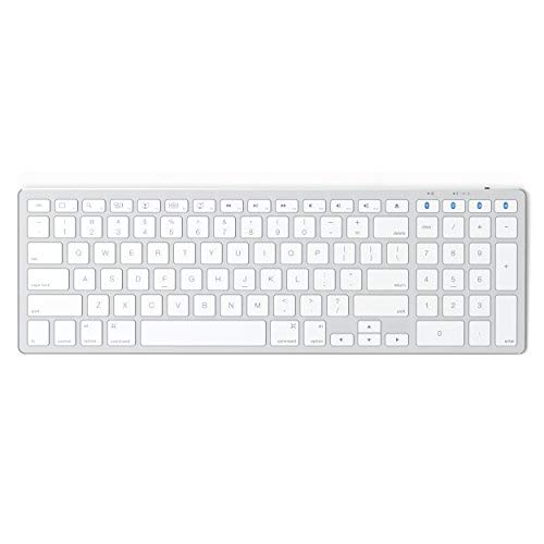 Product Cover Satechi Aluminum Slim Wireless Keyboard with Numeric Keypad - Compatible with iMac Pro/iMac, 2018 Mac Mini, 2019 MacBook Pro, 2018 MacBook Air, 2019 iPad/2018 iPad Pro (Silver)