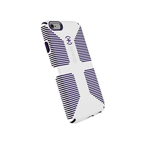 Product Cover Speck Products CandyShell Grip Cell Phone Case for iPhone 6, iPhone 6S - White/Ultraviolet Purple