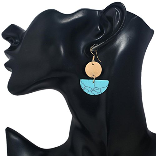 Product Cover Hatoys Fashion Bohemian folk semicircular round Dangle earrings jewelry