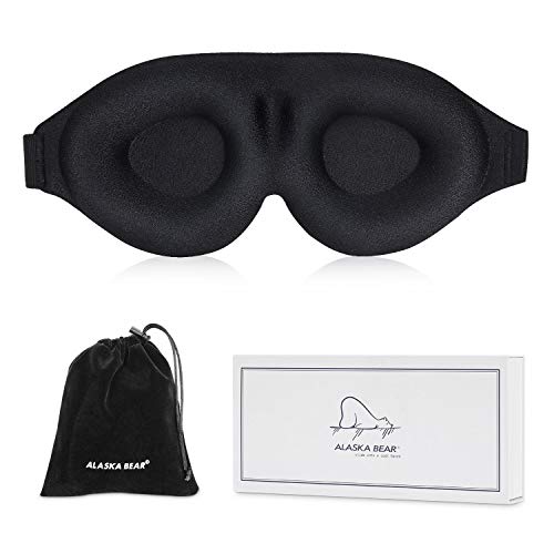 Product Cover ALASKA BEAR Memory Foam Sleep Mask with 3D Molded Cups, a Contour Pillow for Your Eyes