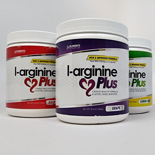 Product Cover #1 L-Arginine Plus - Multi Flavor 3-Pack - for Better Blood Pressure, Cholesterol, Energy, Blood Flow, Muscle Development & More - #1 L-arginine Supplement - Get 1 Bottle of Each Flavor