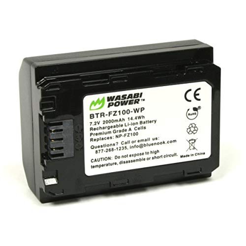 Product Cover Wasabi Power Battery for Sony NP-FZ100 and Sony a9, a7R III, a7R IV, a7 III