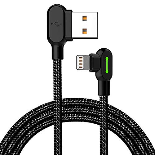 Product Cover Made for The Game Connecting Cable for Apple- 6 ft 1800mm Length 2A Current 90 Degree USB AM Reversible Cool Working Indicator Designed for Apple iPhone Ipad Charger
