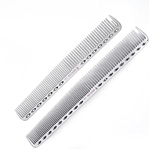 Product Cover SMITH CHU Professional Durable Space Aluminum Barber Combs for Hairdressing- New Salon Anti Static Hair Styling Comb Brush (Silver)