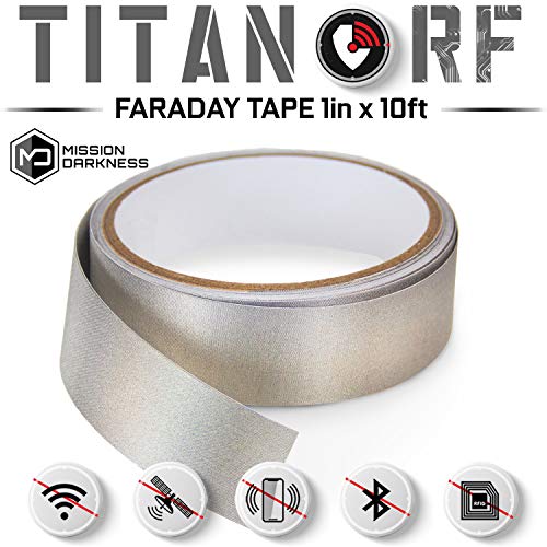 Product Cover TitanRF Faraday Tape - High-Shielding Conductive Adhesive Tape // Used to Connect TitanRF Fabric Sheets or Seal RF Enclosures (1
