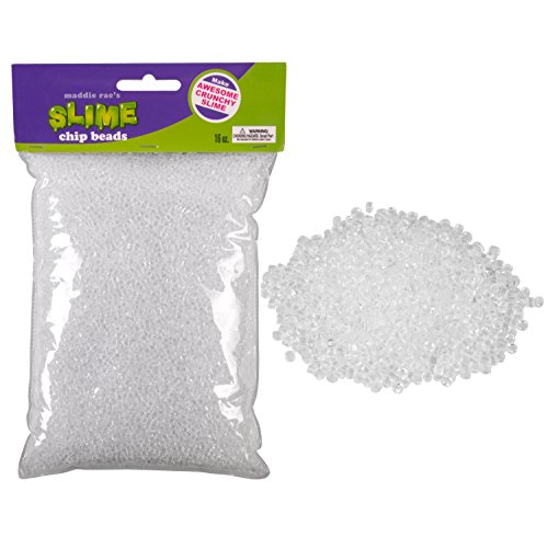 Product Cover Maddie Rae's Slime Beads Chips - 16oz Large Bag of Vase Fillers - Great for Making Clear Fishbowl, Crunchy, Marble, Pebble Slime