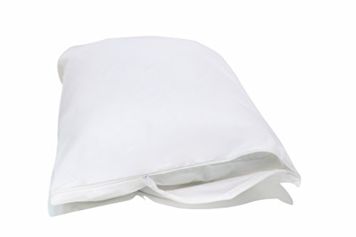 Product Cover National Allergy  (2 Pack) Allergy And Bed Bug Proof Pillow Cover, King, White