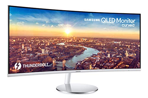 Product Cover Samsung 34-Inch CJ791 Ultrawide Curved Gaming Monitor (LC34J791WTNXZA) - 100Hz Refresh, QLED Computer Monitor, 3440 x 1440p Resolution, 4ms Response, Stereo Speakers