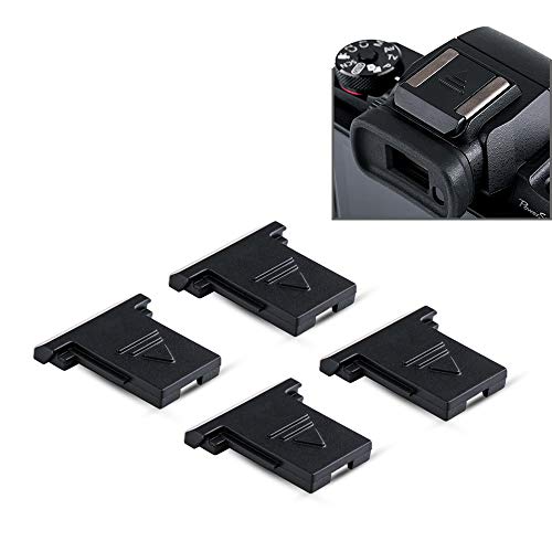 Product Cover 4Pcs Dedicated Camera Hot Shoe Cover Protector Cap for Canon EOS R 1DX 5DS 5DSR 5DM4 5DM3 6D 6DM2 7D 7DM2 80D 77D 70D T7i T6s T6i T5i T7 T6 T5 SL2 SL1 M50 M5 M2 Powershot G1X G5X G16 G15 SX50 SX60 HS