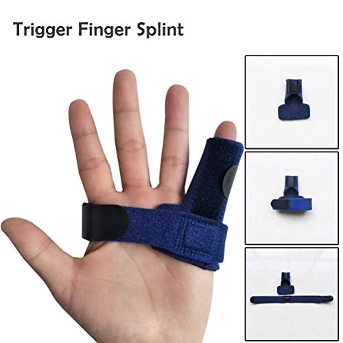 Product Cover Generic Trigger Finger Splint,Adjustable Finger Support Brace Bonus Fastening Tape for Alleviating Finger Locking,Popping,Bending,Stiffness,Tendon Release and Pain Relief from Stenosing Tenosynovitis by Shell