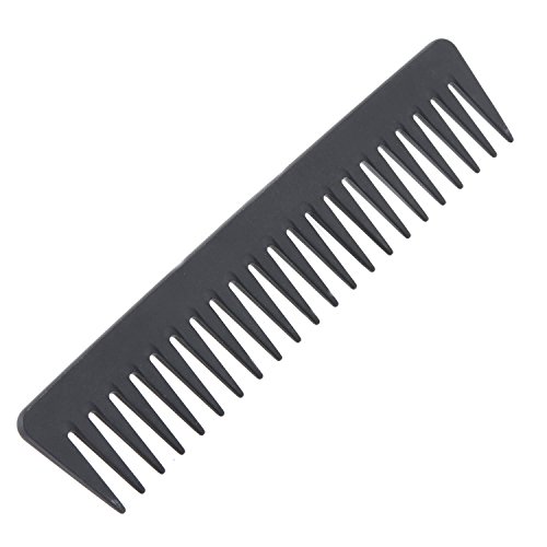 Product Cover Atonfun Black Carbon Fiber Tooth Comb 100% Anti static 230℃ Heat Resistant,Detangling Comb,Detangler Hair Comb for Long Wet Hair/Straighten Curly Hair